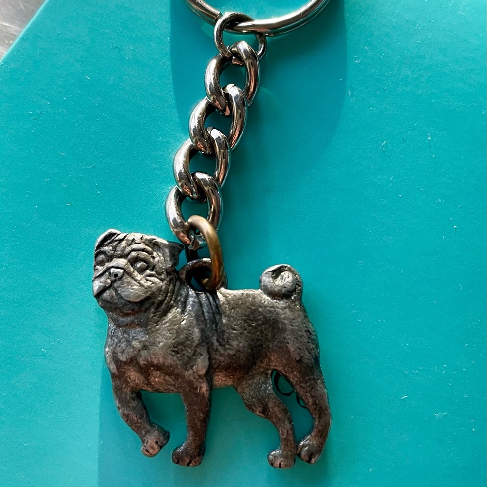 Vintage Pug Key Chain